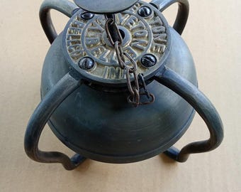 Nueva campana de cochecito hecha a mano con acabado de aspecto antiguo, tonos dulces, campana de carruaje de caballos, sonido ding ding para recepcionista, tienda, etc.