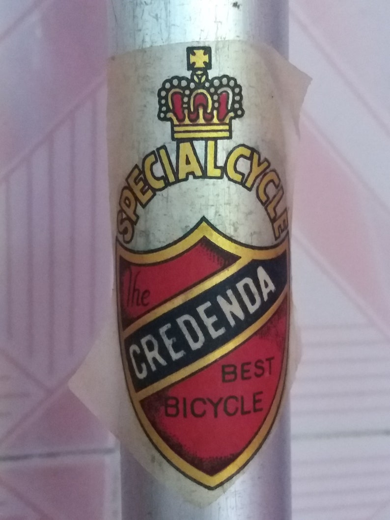 1 Sheet CREDENDA Decal Sticker for Credenda Vintage Bicycle - Etsy