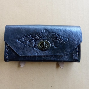 Bicycle Tool Bag Handmade Floral BLACK color Fit Raleigh Humber BSA Gazelle Etc