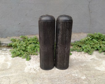 Vintage Tricycle Handlebar Grips, Black Plastic, Japan NOS