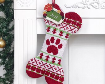 personalized 2018 new christmas stocking extra large knitted dog bone 1 style christmas ornament for family decorations holiday gift 18 - Extra Large Christmas Stockings personalized 2018 new christmas stocking extra large knitted dog bone 1 style christmas ornament for family decorations holiday gift 18 - Extra Large Christmas Stockings