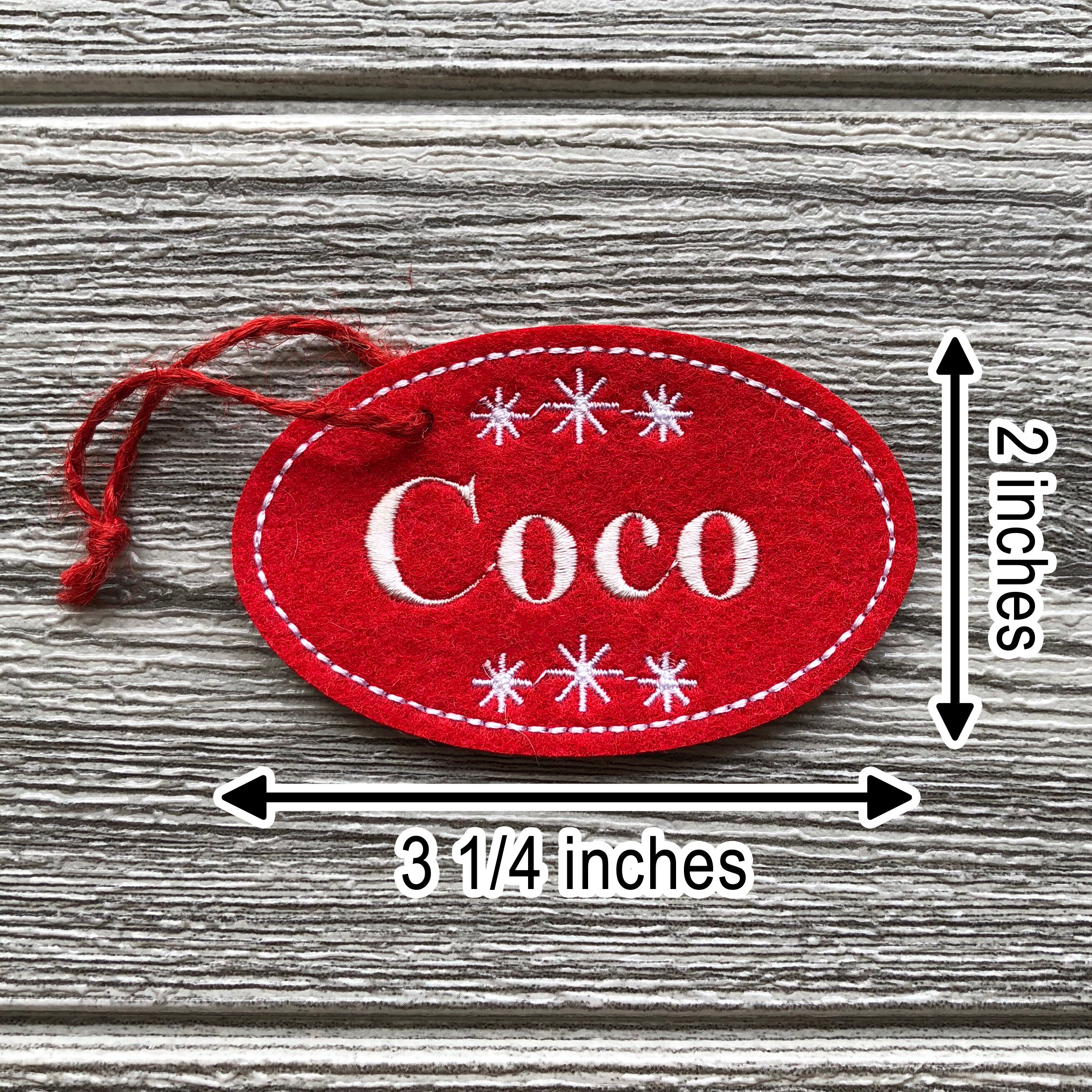 Personalized Name Patch Embroidered Name Tag Customized Ellipse Shape ...
