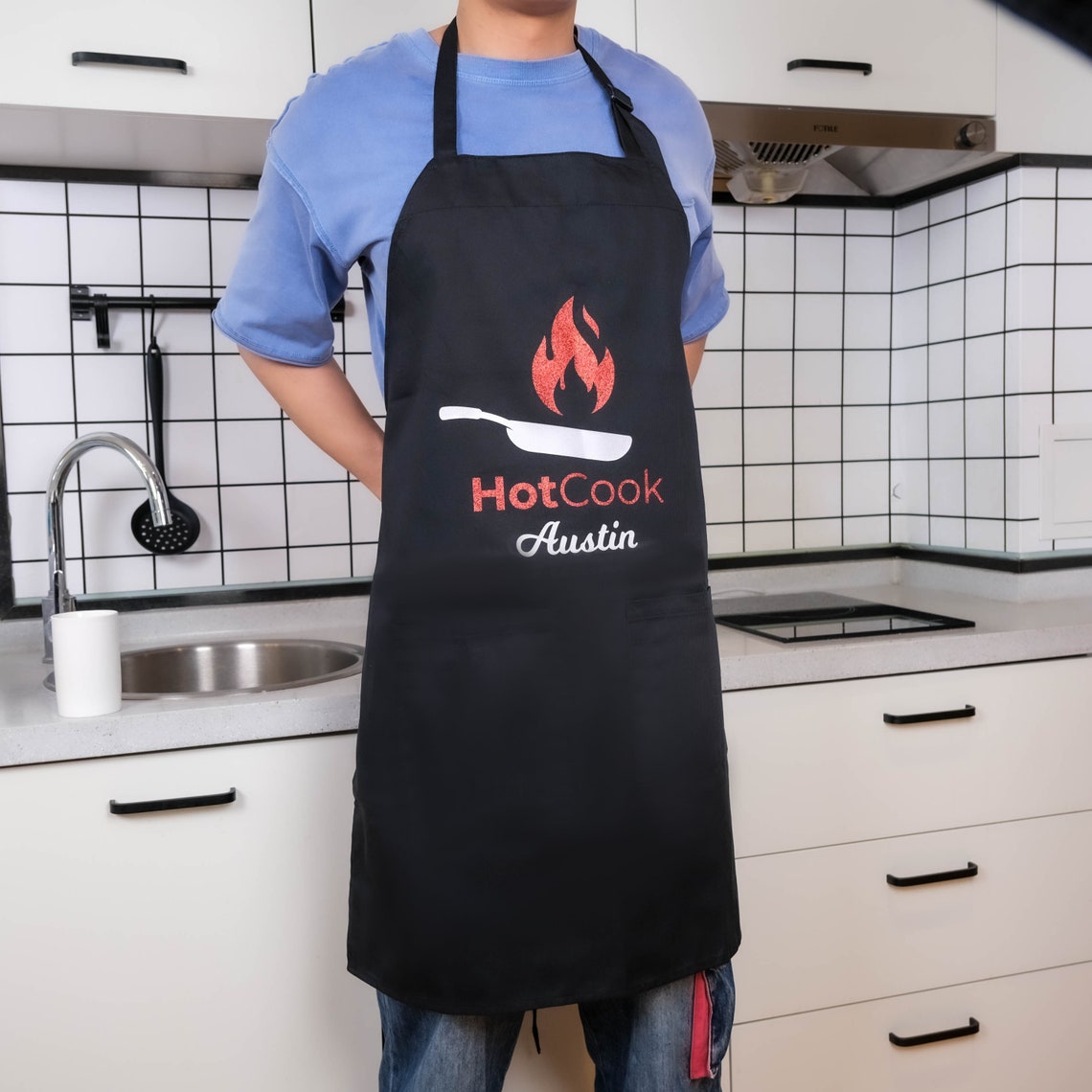 Personalized Aprons for Men Grill BBQ Man's Apron with Etsy