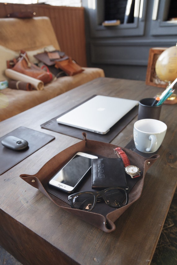 Office Desk Accessories for Men, Personalized Desk Organizer