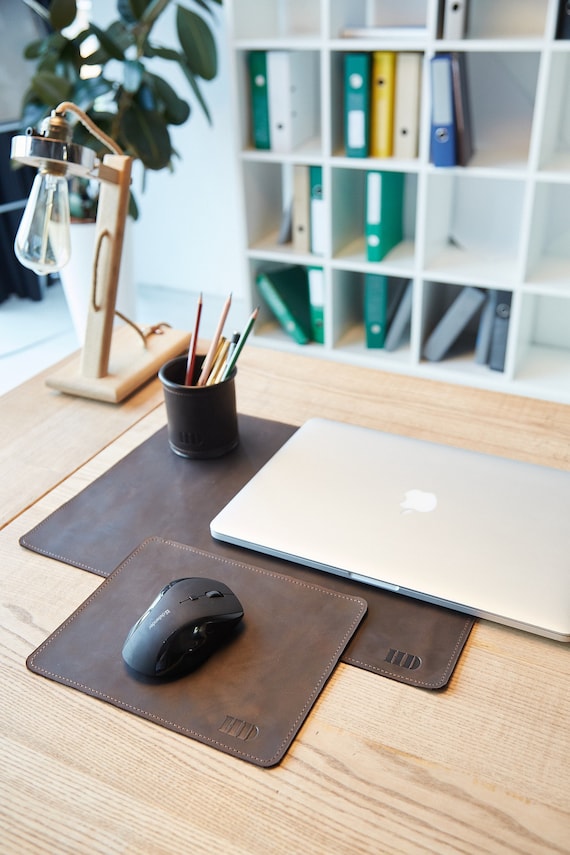 Pen Tray Mat Mousepad Set, Personalized Pen Holder for Desk, Work