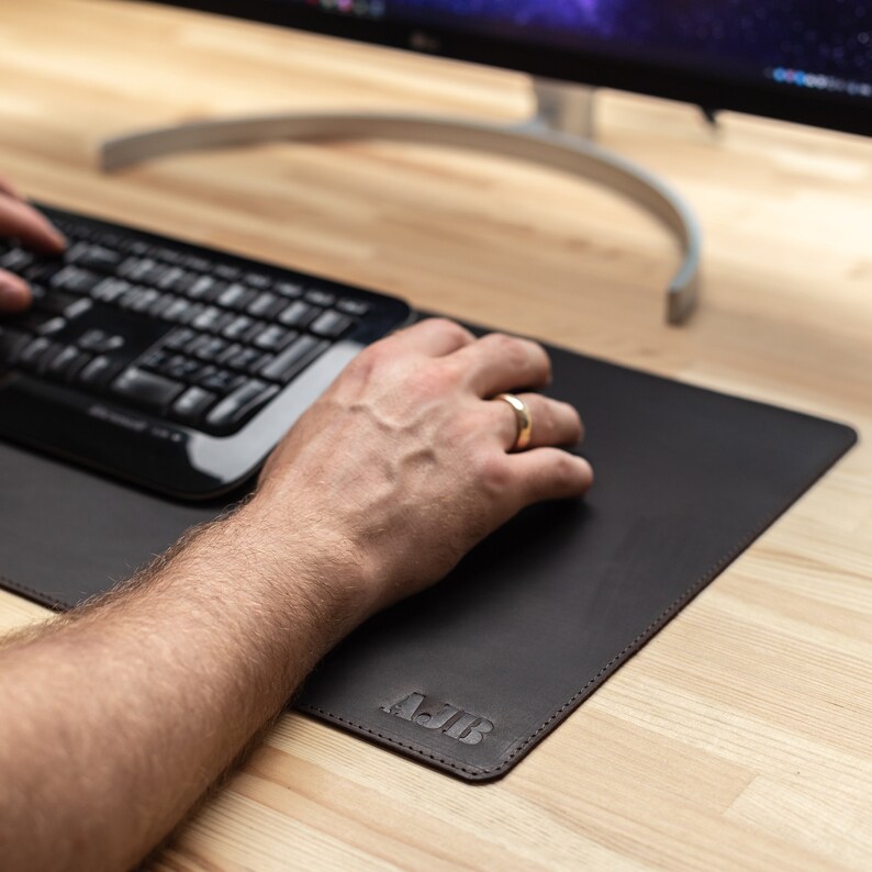 Custom Desk Mat Office Desk Leather Pad Office Accessories Etsy