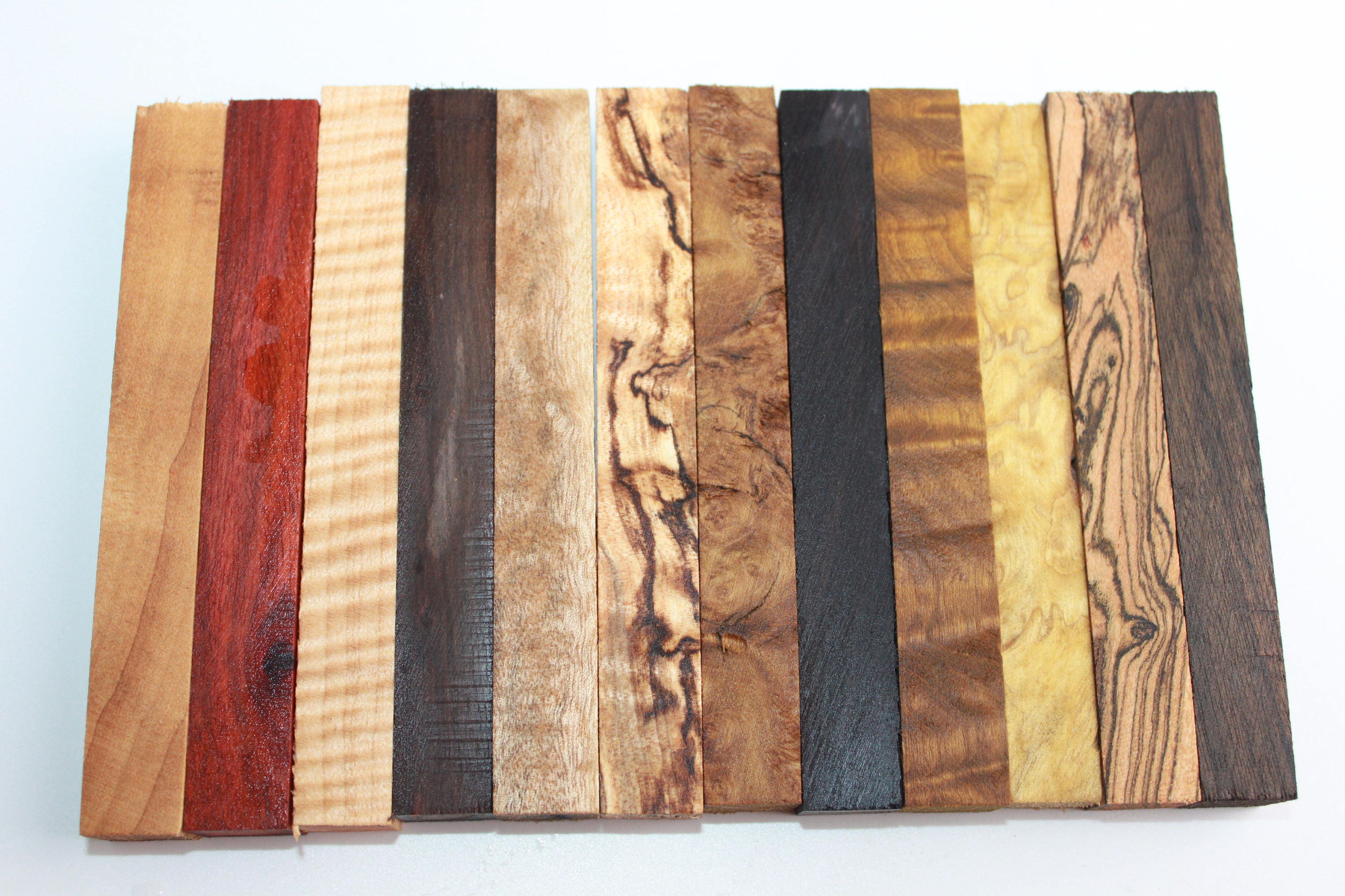 Canary wood drechselholz de bois précieux bastelholz bois schmuckholz Penblanks 15 pcs 