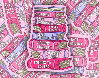 Book Trope Sticker- Perfect for Journals, Laptops, & More!