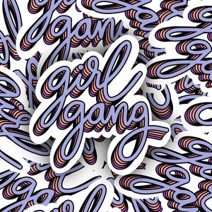 Girl Gang Colorful Sticker