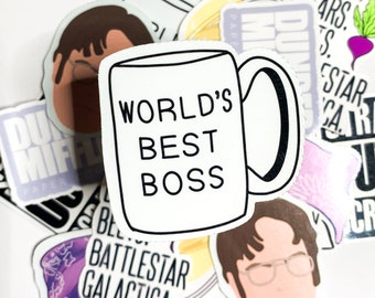 The Office Sticker | Worlds Best Boss Sticker