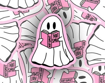 Ghost Not Reading Smut Sticker - Perfect for Journals, Laptops, & More!