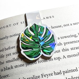 Monstera Bookmark, Magnetic Bookmark, Planner bookmark, reading accessory, journal bookmark