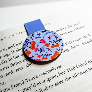 Bloemenpatroon Bladwijzer, Magnetische Bladwijzer, Planner bladwijzer, leesaccessoire, tijdschriftbladwijzer