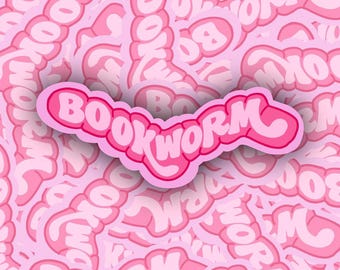 Book Worm Sticker - Perfect for Journals, Laptops, & More!