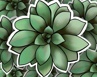 Succulent Waterproof Sticker