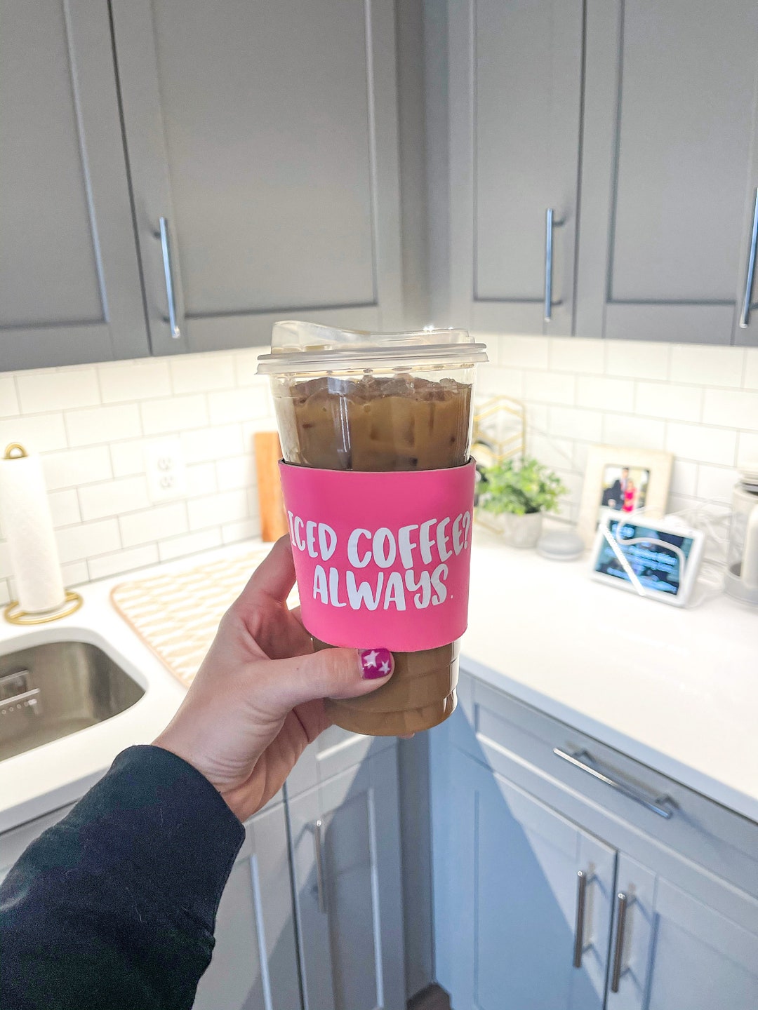 Custom Iced Coffee Sleeve Custom Coffee Sleeve Custom Cup Sleeve Etsy