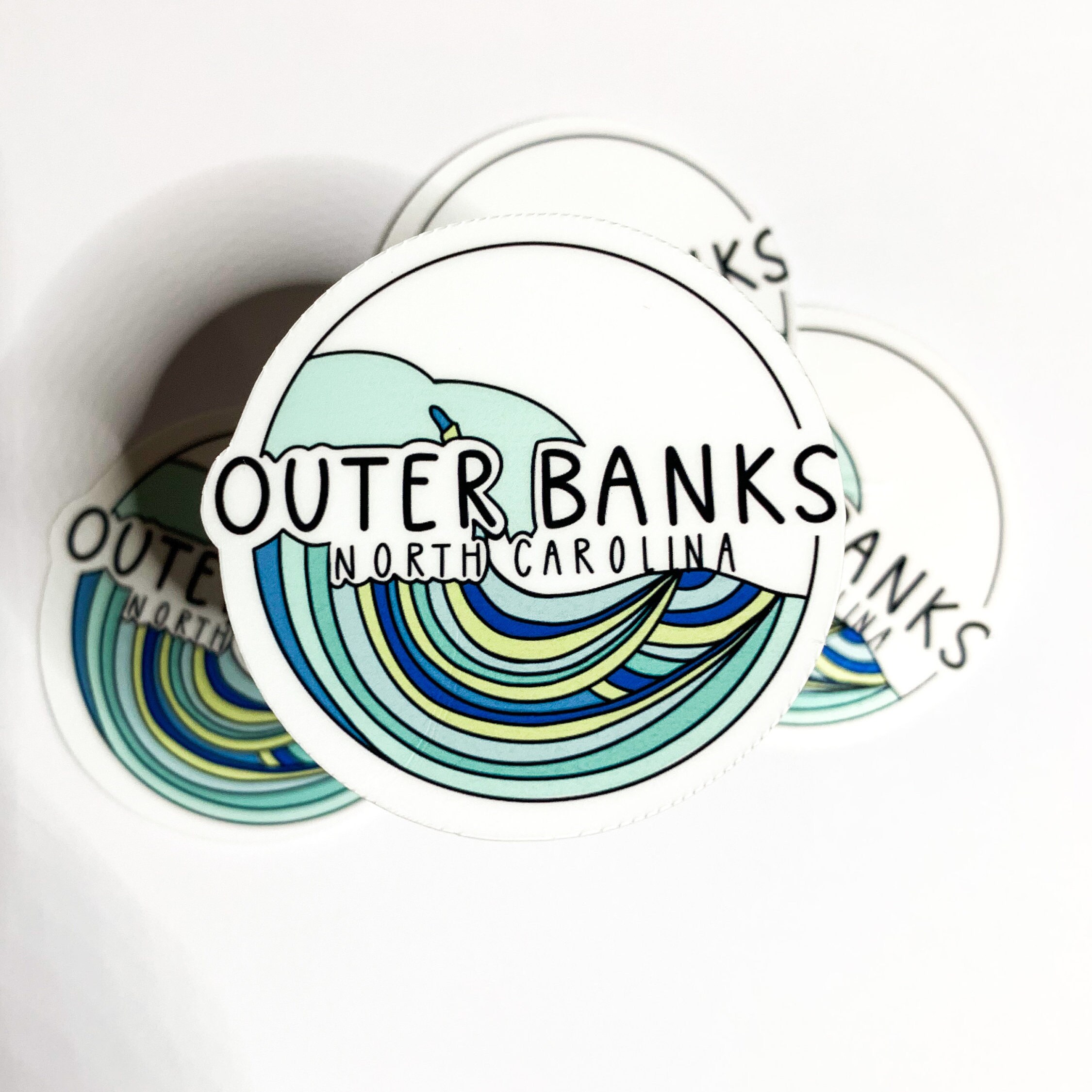 OBX - Outer Banks - Wave Sticker