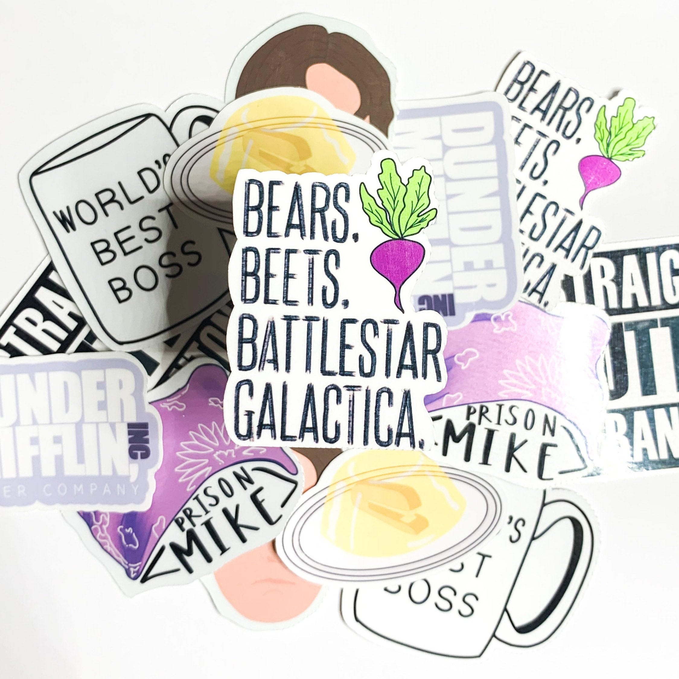The Office Sticker | Beets Bears Battlestar Galactica Sticker - Etsy