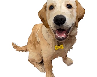 Custom Pet Portrait | Digital Download file