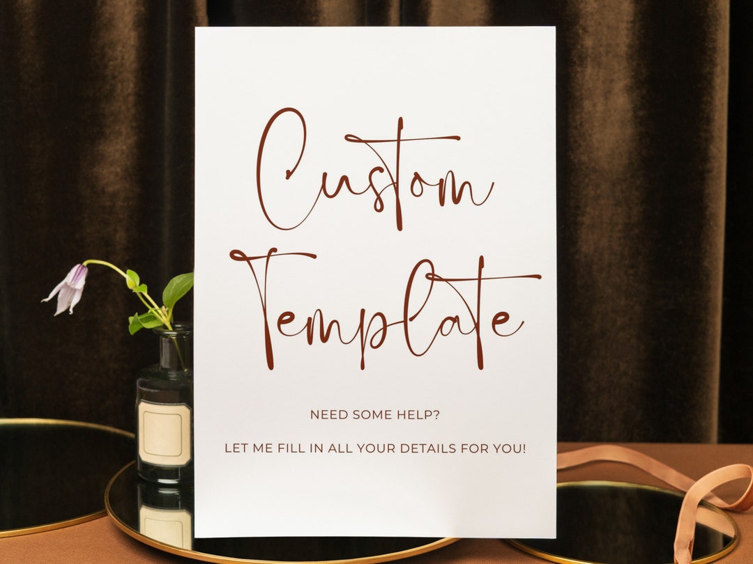 Customized Template | Customized Product | Personalization Request - Etsy