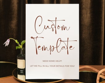 Customized Template | Customized Product | Personalization Request