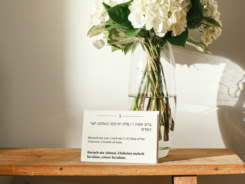 Sheva Brachot Cards | Seven Blessings Cards | Jewish Wedding | Jewish ...