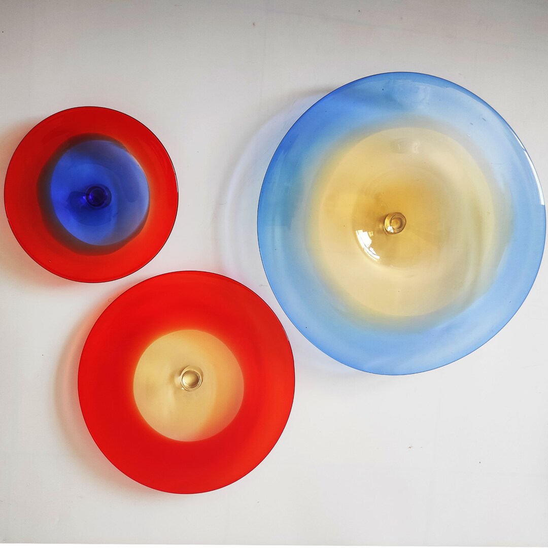 Blowing Glass Art Wall Sculpture Etsy