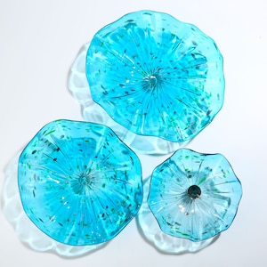 Blown Mounted Glass Art Wall Sculpture