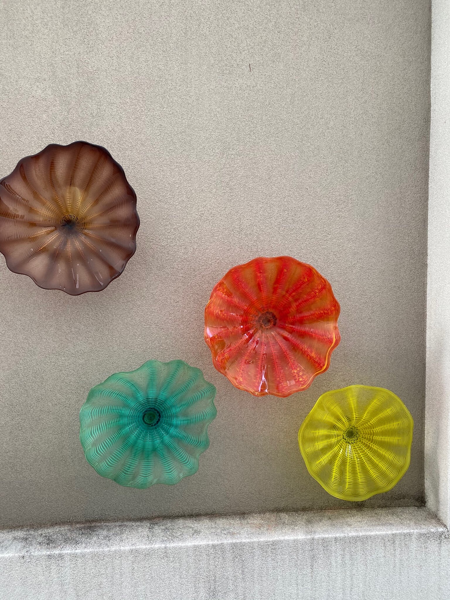 Outdoor Glass Wall Art Platter Sculpture Etsy