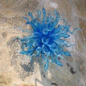 Hand Blown Glass Wall Artwork Installations Sculpture