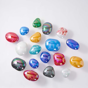 Set of 18 Pcs Glass Art Wall Stone Sculpture
