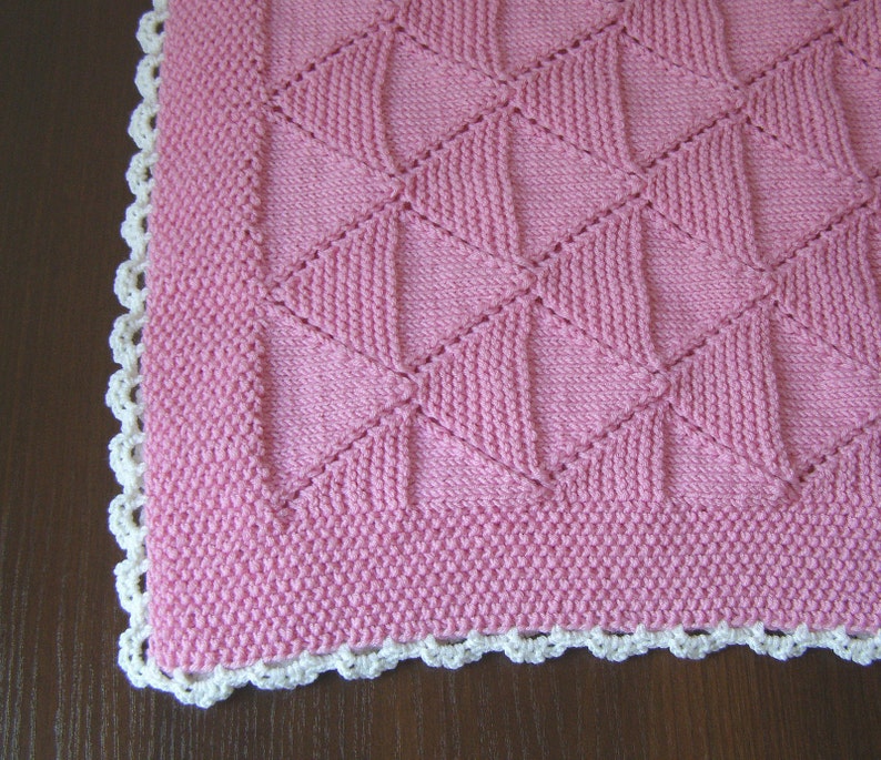 newborn blanket girl blanket,gift for baby girl natural wool baby blanket gift for newborn hand knitted pink merino wool Baby blanket