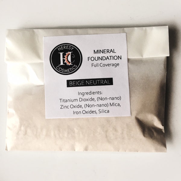 Foundation Refill - Natural Mineral Makeup, Zero Waste, Eco Friendly, Plastic Free