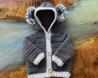 Koala Bär Pullover, Baby Pullover, Hoodie, Baby Shower Geschenk, Unisex Baby Outfit, Baby Jacke, personalisiertes Baby Geschenk, Koala Bär Baby Jacke