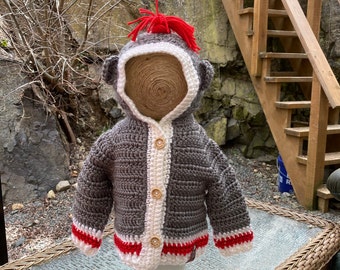Crochet Pattern Sock Monkey Sweater Canada Crochet Sock Monkey