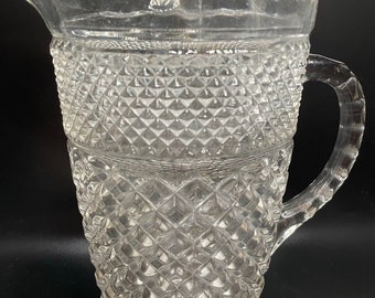 Anchor Hocking Wexford Krug 64 Unzen Krug 2 Quart Eislippe Rautenmuster