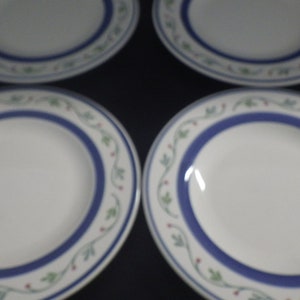 Pfaltzgraff Wyngate Floral 4 8&quot; Round Stoneware Salad Luncheon Breakfast plates  GUC