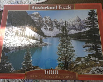 Puzzle Jewel of the Rockies Kanada Castorland Puzzle 1000 Teile NIB 27 "x 45"