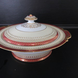 Vintage Round Covered Vegetable Bowl Cimarron by NORITAKE M circa 1930 Excellent