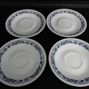 Corelle Corning Old Town Blue Onion Saucers 4 6.25” 2 sets available