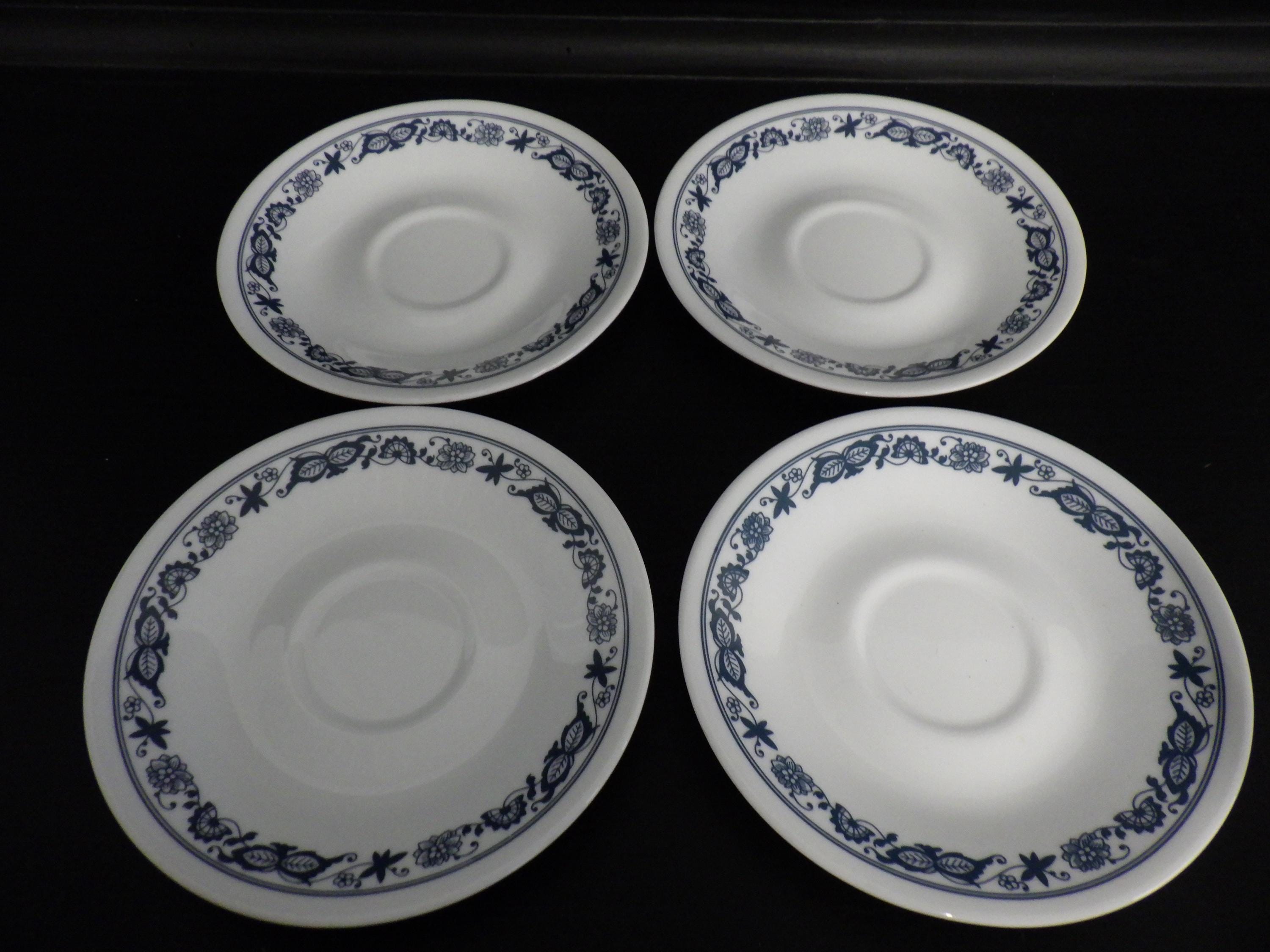 corelle コレール　ブルーオニオン　オールドタウンブルー　3種類　4セット Corelle Corning オールドタウン ブルーオニオンソーサー 4 6.25インチ