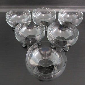 Vintage Stackable Dessert Cups Ice Cream dishes 6 3.25&quot; diameter Dessert cups