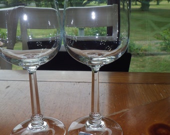 Clear Crystal Wine glasses by Mikasa made in Germany ELegant stem lovely tone 2