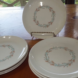 Fortune Bread Plates Dessert Plates Taylor Smith and Taylor 7 6.5&quot; Bread Plates