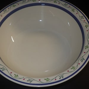 Pfaltzgraff Wyngate Floral Salad Bowl 11&quot; Diameter Large Stoneware serving bowl