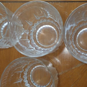 Vintage Juice Glasses Lancer by Arcoroc 4 6 ounce small weighted bottom glasses