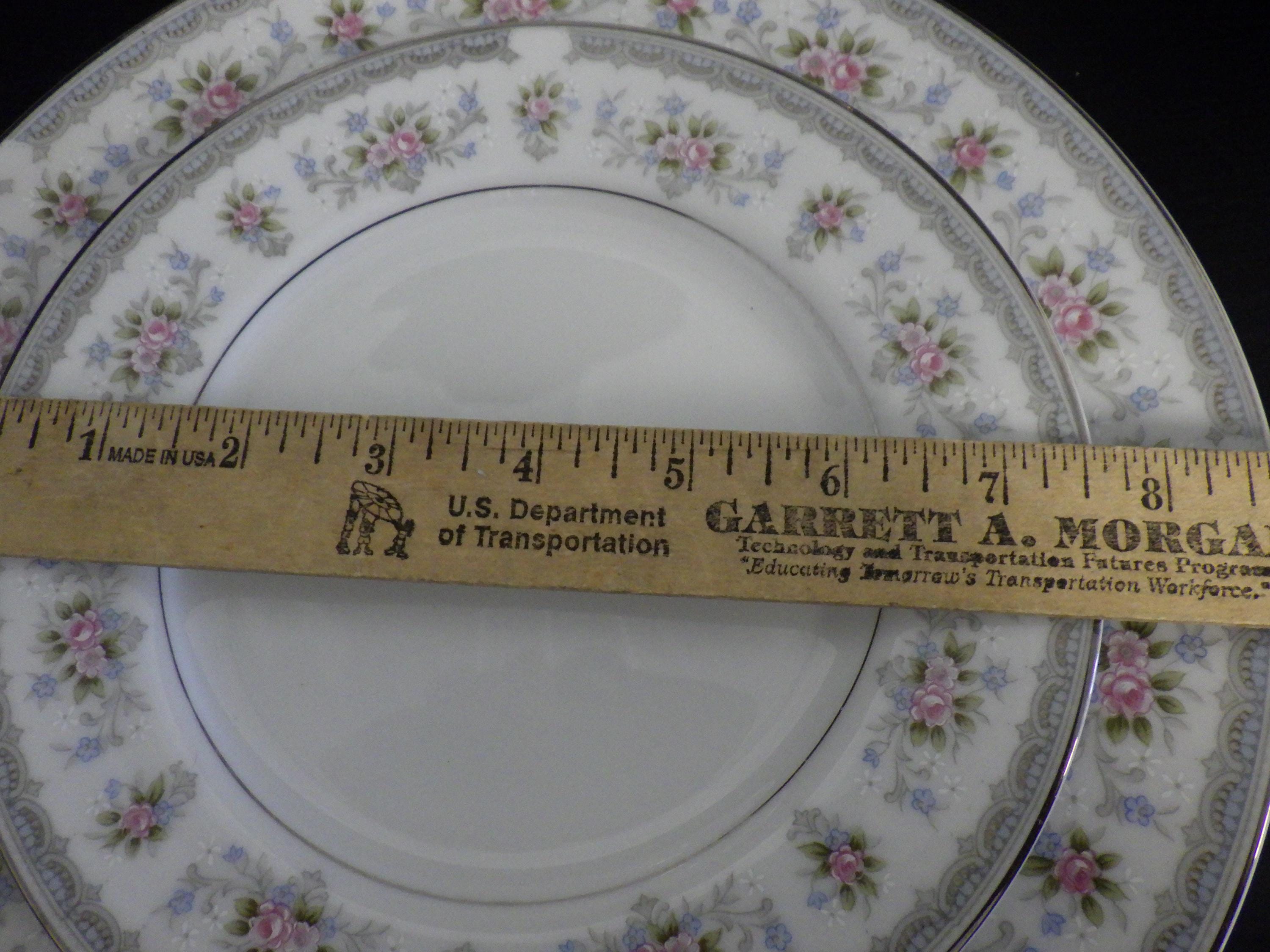 Vintage Porcelain China Dinnerware Set Rhoda Wellin Japan S/6 EUC Blue ...