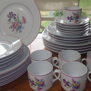 Dinnerware set Rosa Alegre by VISTA ALEGRE Portugal made fine Porcelain 28 piece