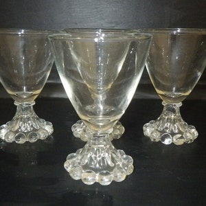 Vintage Boopie Liquor Cocktail glasses by ANCHOR HOCKING 4 - 3.5 oz Berwick