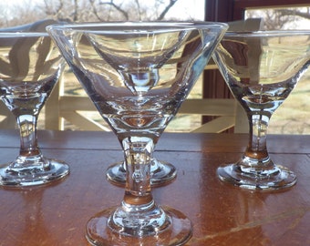 ブルーステムワイングラス - ツイストステム、クリアボウル（4個セット